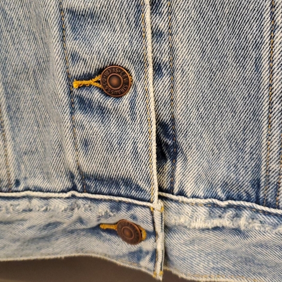 Levi's blue boyfriend trucker jacket SZM - Picture 9 of 16